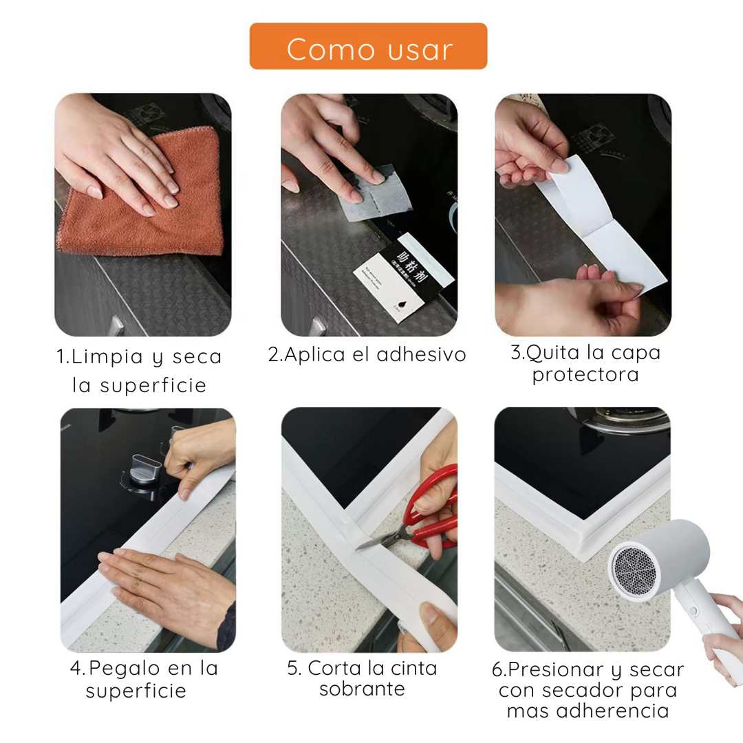 (Oferta 5X3) Tiras impermeables para lavabos y cocinas