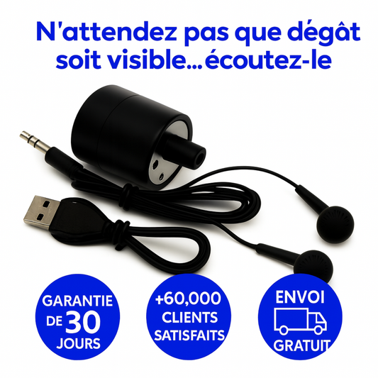 Valalya™️- Détecteur de fuites d'eau et de bruits suspects