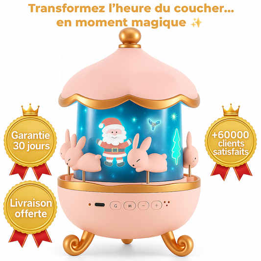 Valalya™️- Veilleuse & Projecteur d’Étoiles 2-en-1 pour Enfants