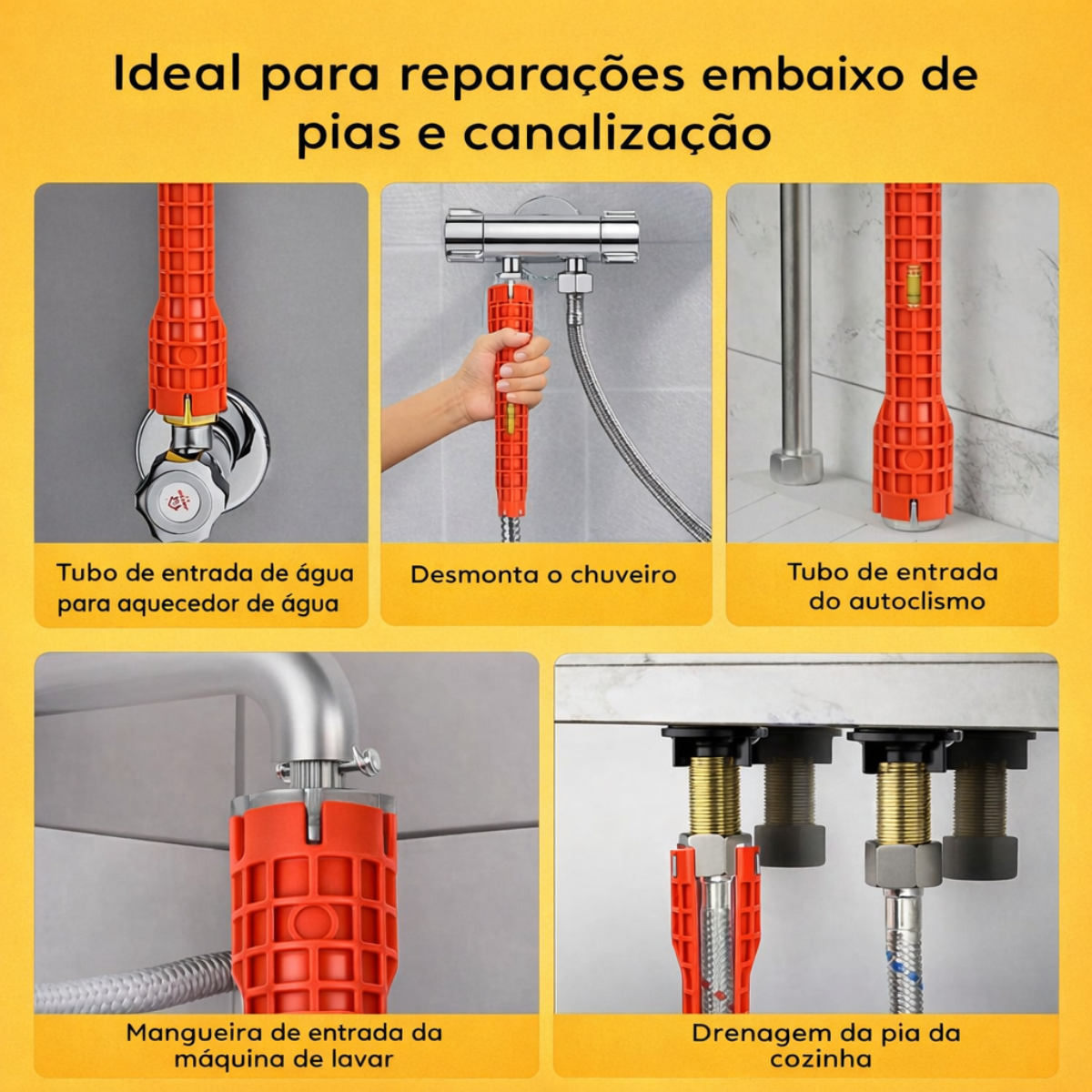 Valalya™️- Ferramenta 14 em 1 para casas de banho e lavatórios