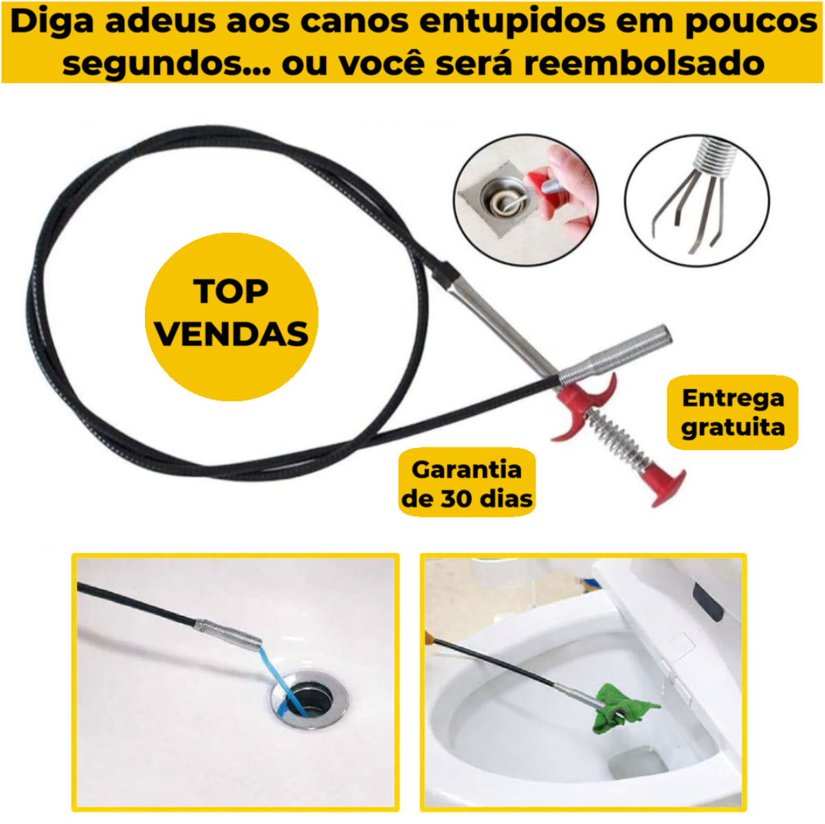 Valalya™️- (Oferta 2×1) Herramienta de drenaje de limpieza